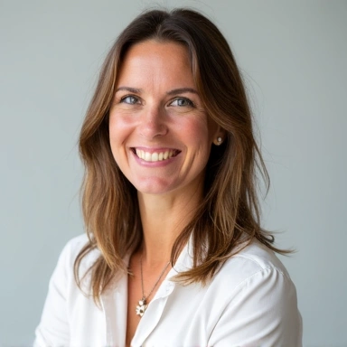 Porträt von Dr. Elisa Schmidt, einer freundlichen und professionellen Ernährungsberaterin.